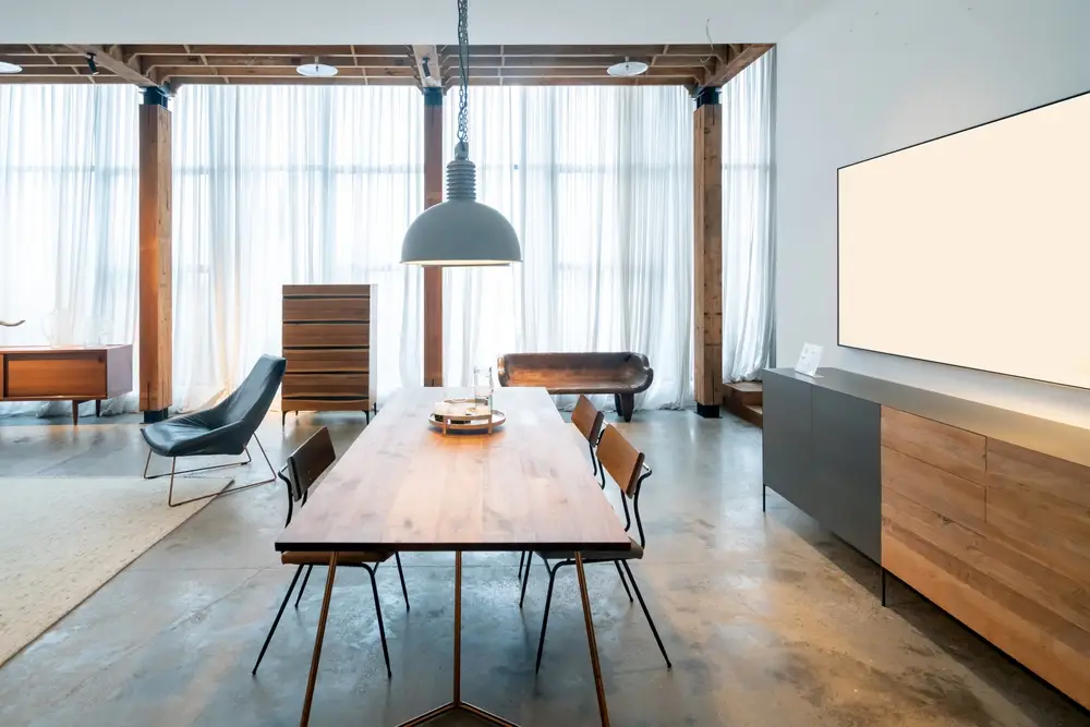Table en bois massif